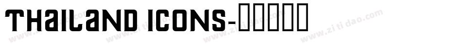 Thailand Icons字体转换